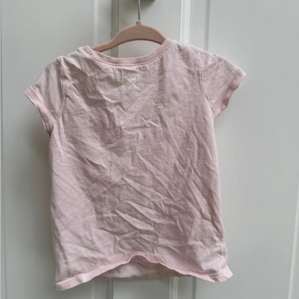 The Children's Place 3T Girl Pink State Farm Cutie Short Sleeve Tee Shirt Blouse